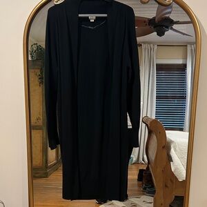 A New Day long Black Knit Cardigan size small